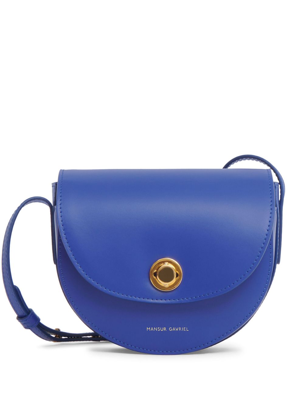 Mansur Gavriel Saddle 迷你斜挎包 - 蓝色