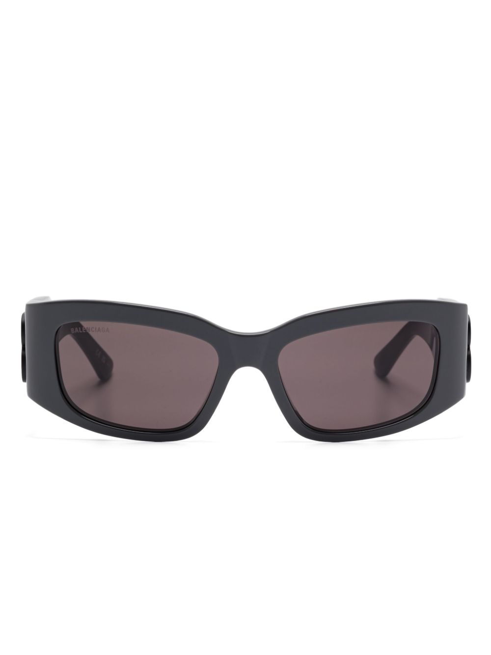Balenciaga Eyewear 长方形框太阳眼镜 - 灰色