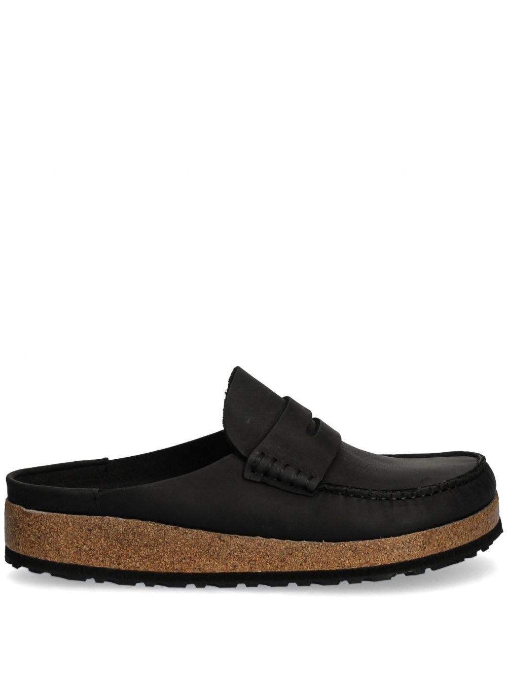 Birkenstock 绒面皮乐福鞋 - 黑色