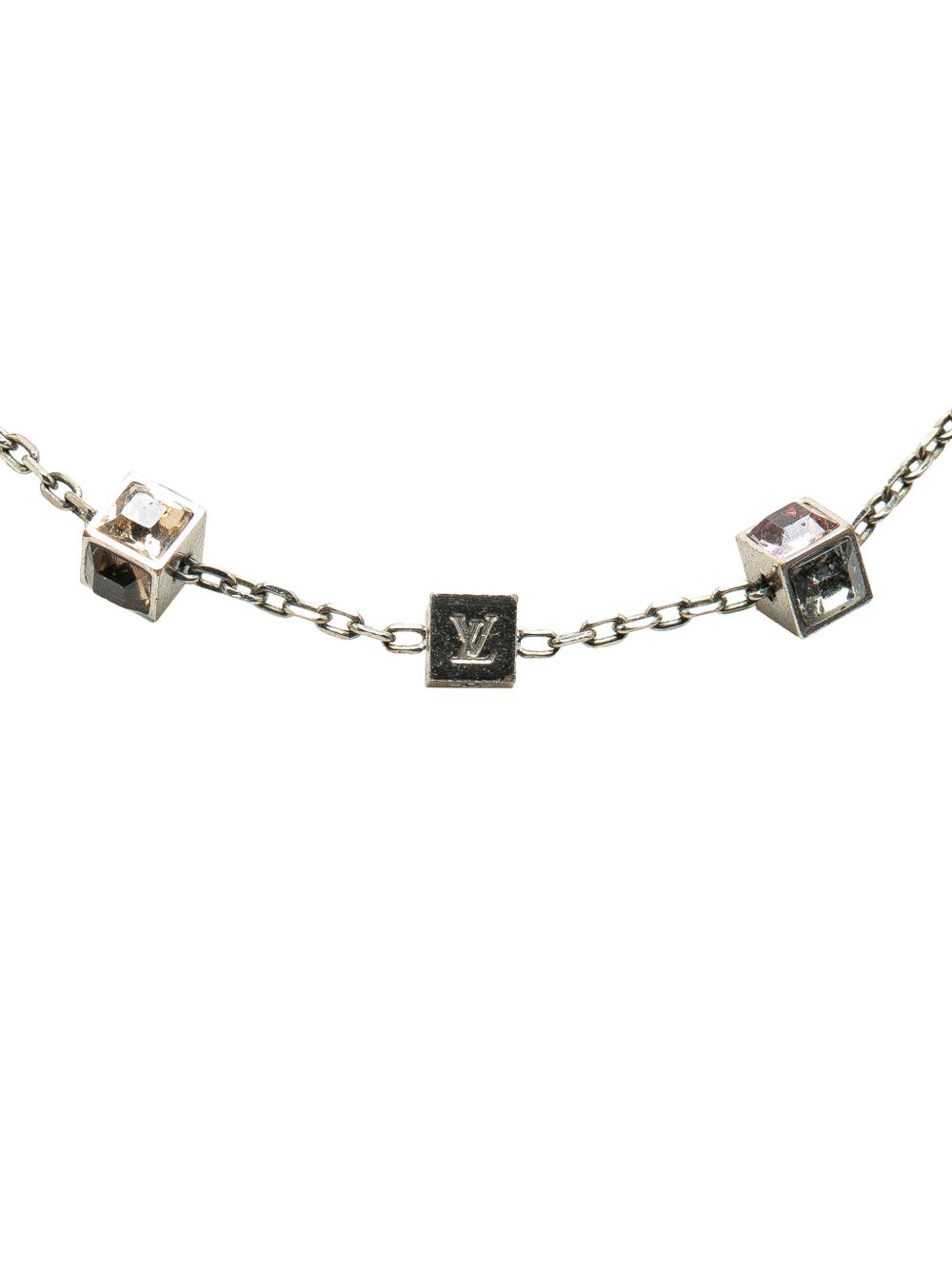 Louis Vuitton Pre-Owned 镀银 Crystal Gamble 项链（2013年典藏款） - 银色