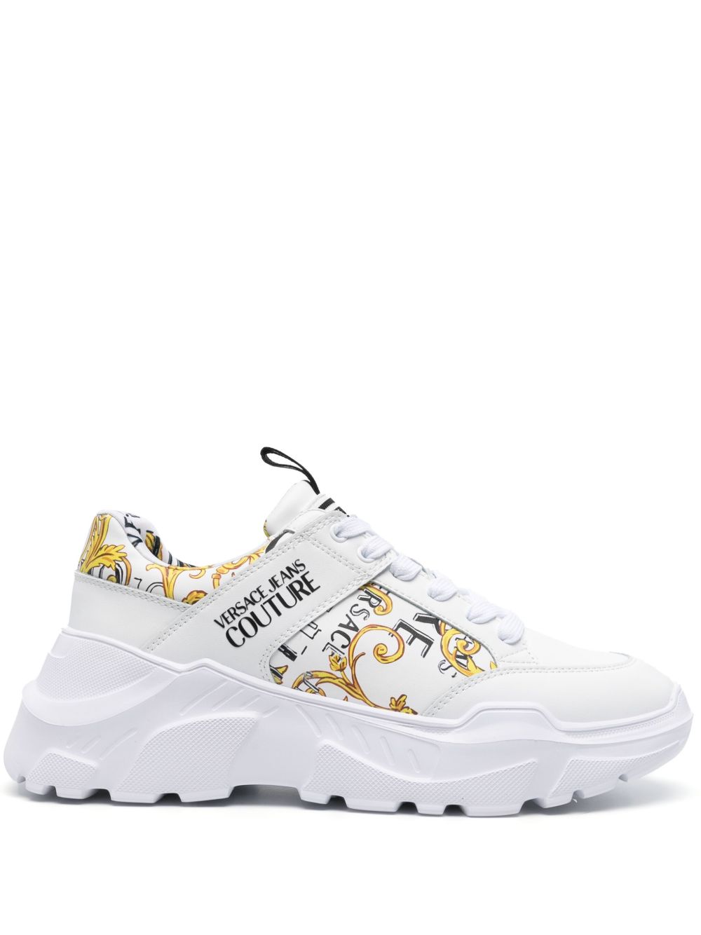 Versace Jeans Couture Speedtrack Baroccoflage 印花运动鞋 - 白色
