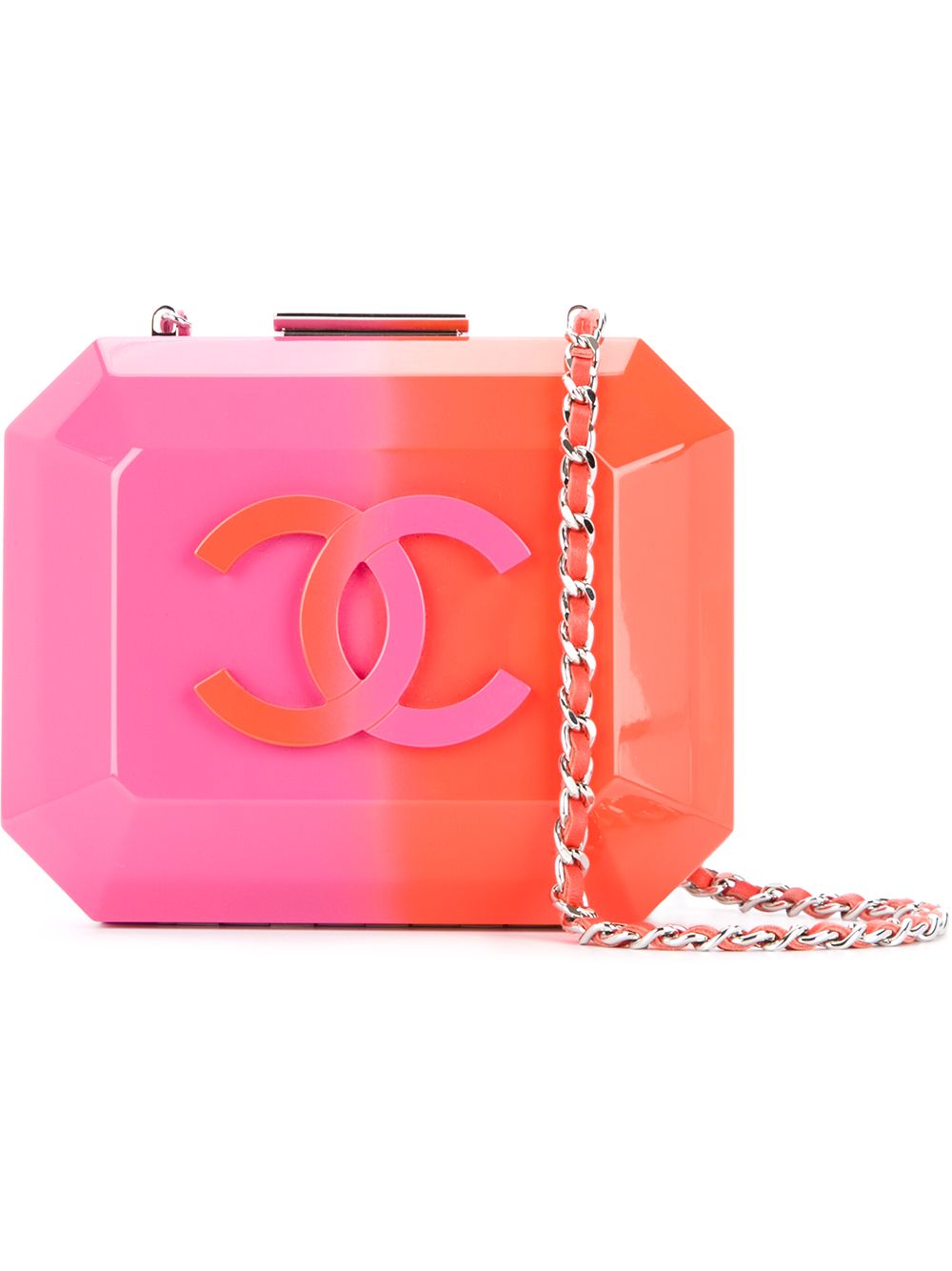 CHANEL Pre-Owned 古着链条单肩硬包 - 粉色
