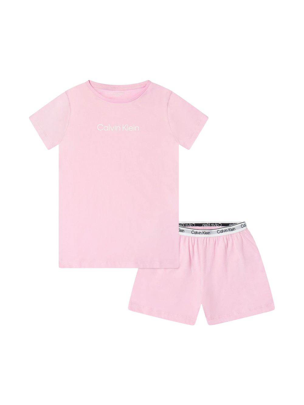 Calvin Klein Kids 短裤睡衣套装 - 粉色