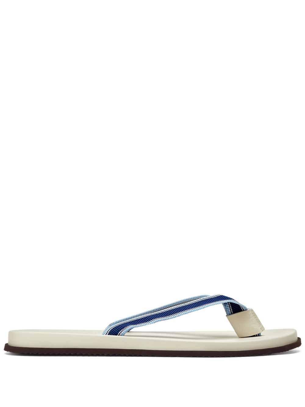 Brunello Cucinelli 皮质人字拖 - 蓝色