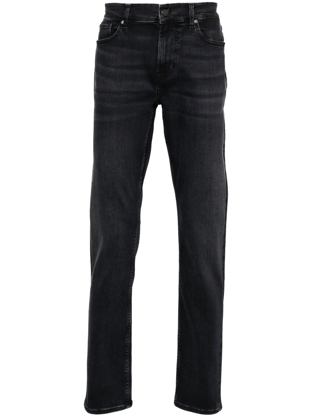 7 For All Mankind Slimmy Luxe Performance 中腰修身牛仔裤 - 灰色