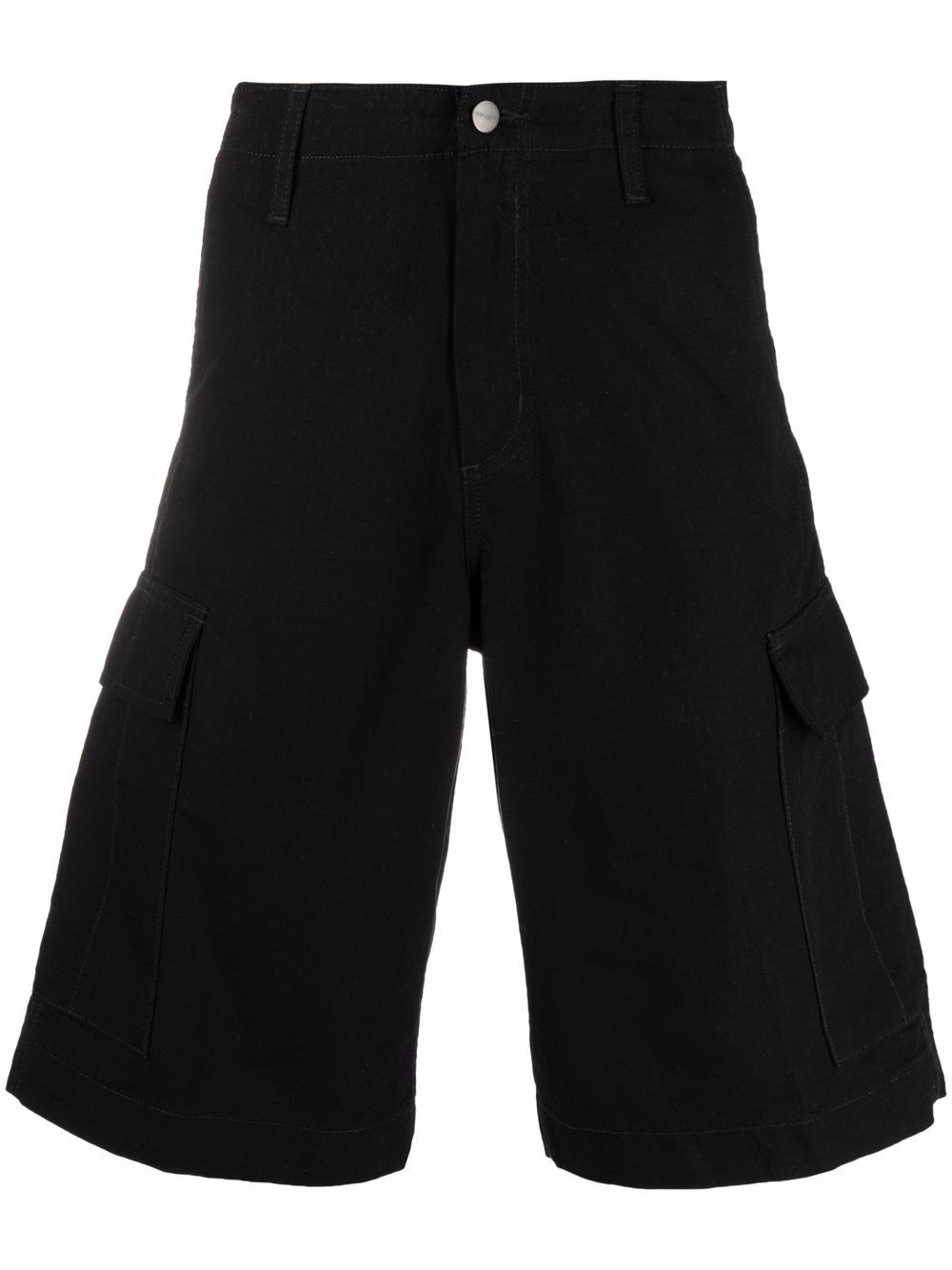 Carhartt WIP 及膝卡其短裤 - 黑色