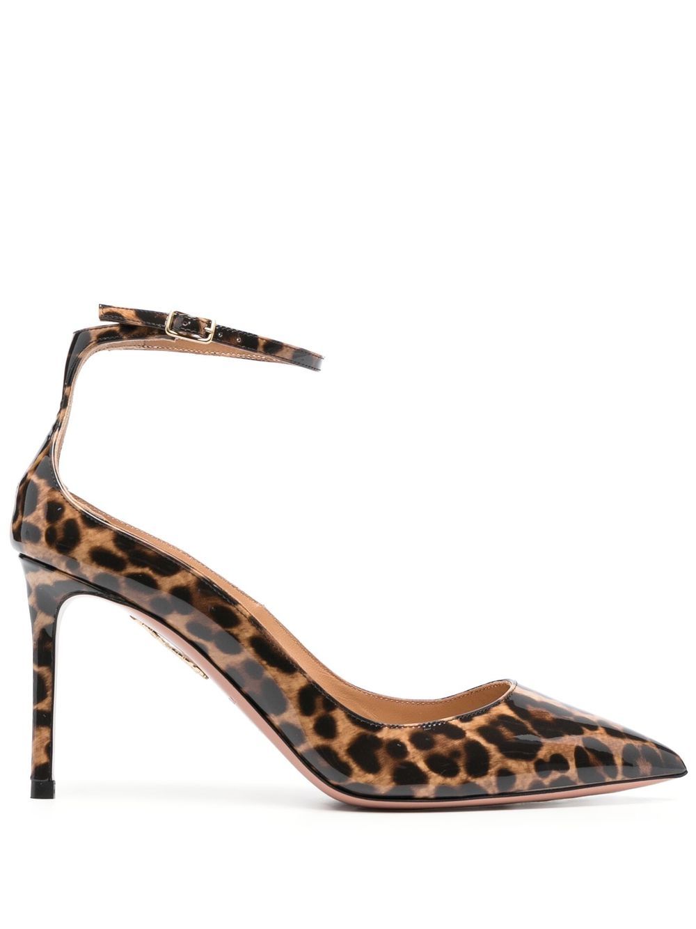 Aquazzura 豹纹中跟鞋 - 褐色