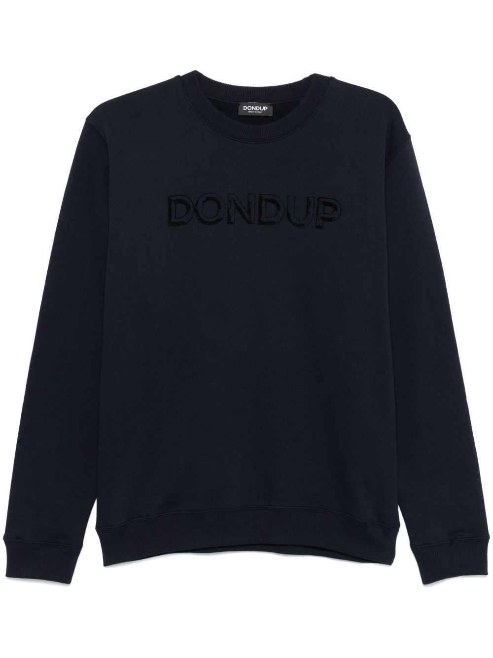 DONDUP logo植绒卫衣 - 蓝色
