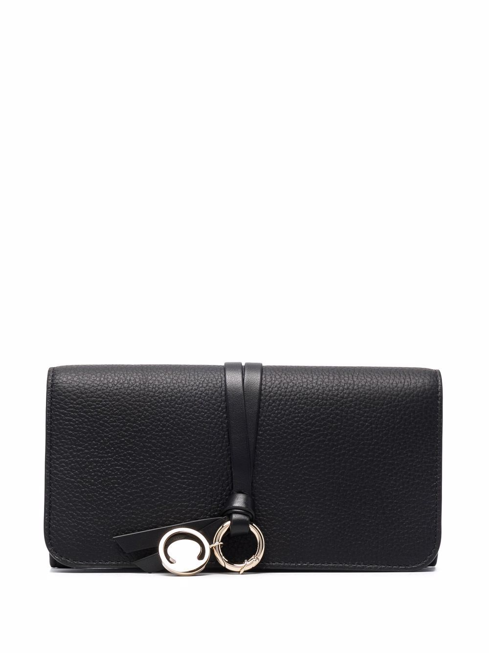Chloé logo长款钱包 - 黑色