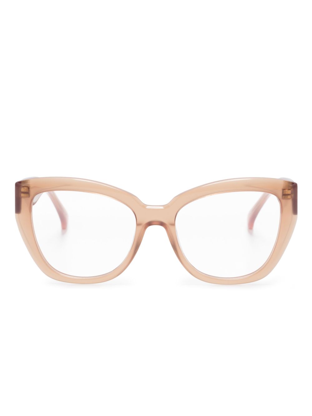 Max Mara Eyewear 猫眼框眼镜 - 褐色