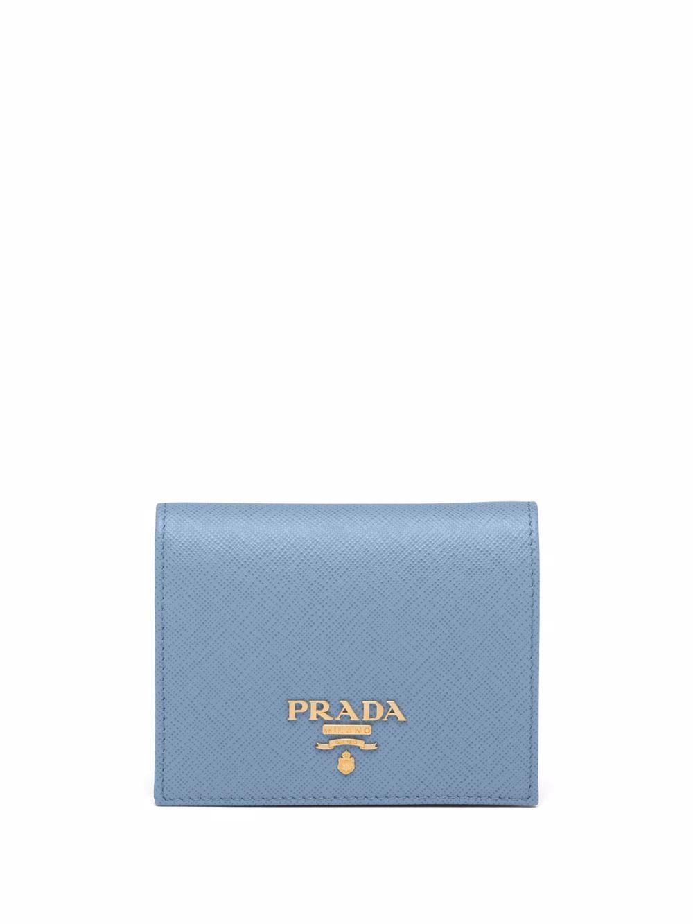 Prada 普拉达 logo短款钱包 - 蓝色