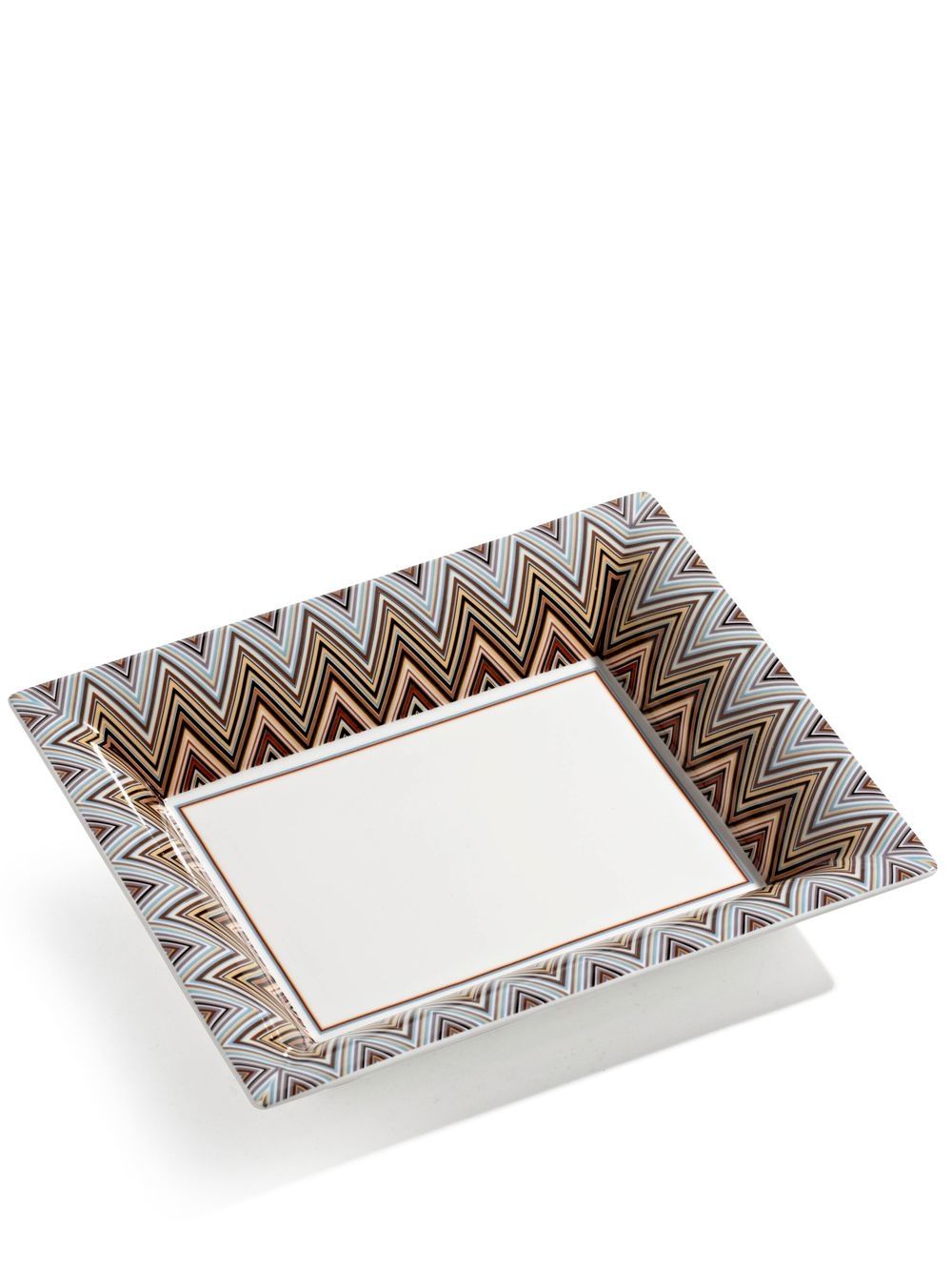 Missoni Home Zig Zag Jarris 装饰盘 - 白色