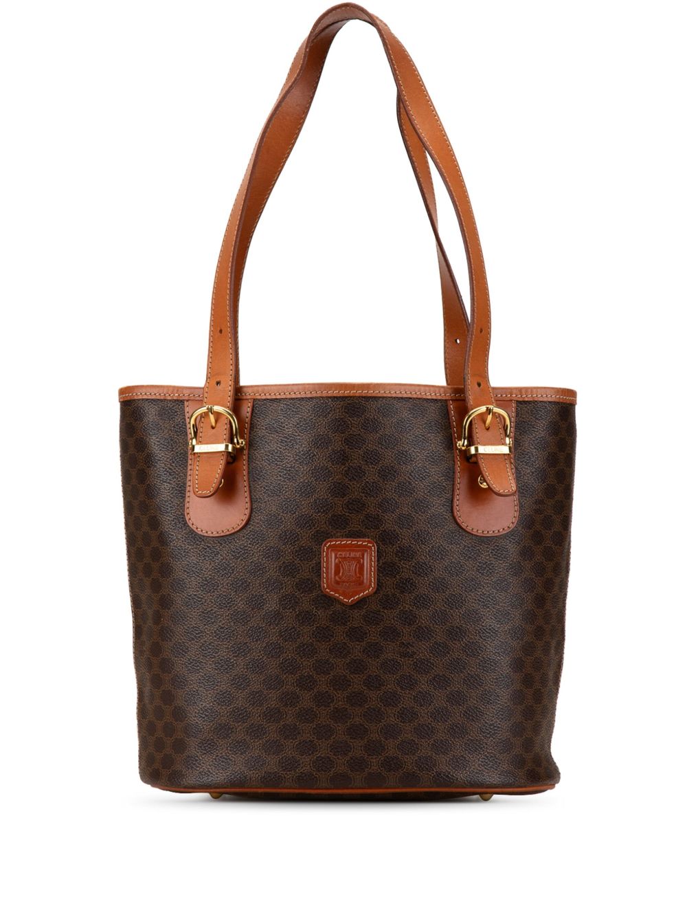 Céline Pre-Owned Macadam 涂层帆布手提包（1999年典藏款） - 褐色