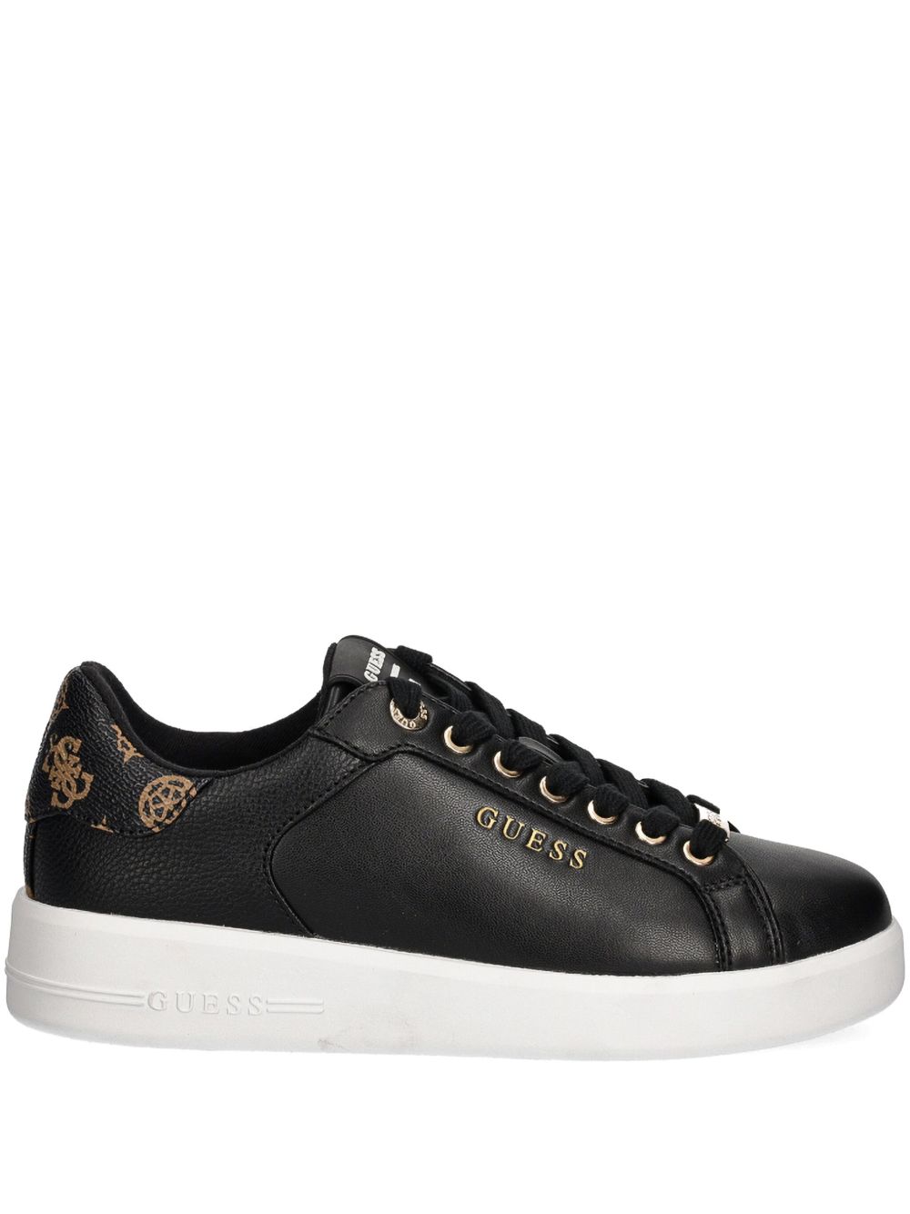 GUESS USA logo印花运动鞋 - 黑色