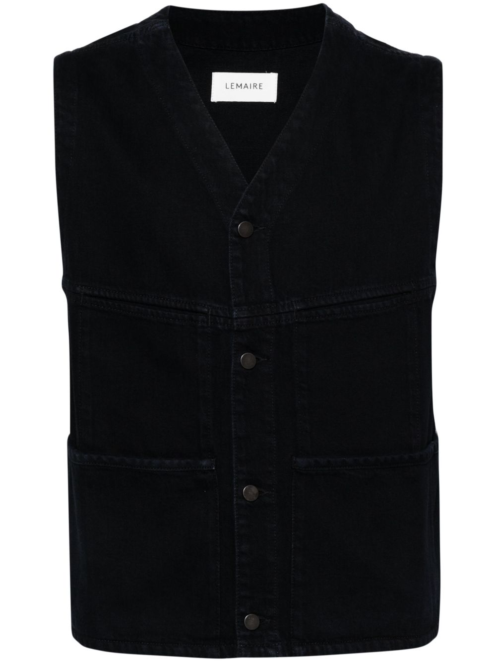 LEMAIRE 4 Pocket 牛仔马甲 - 蓝色
