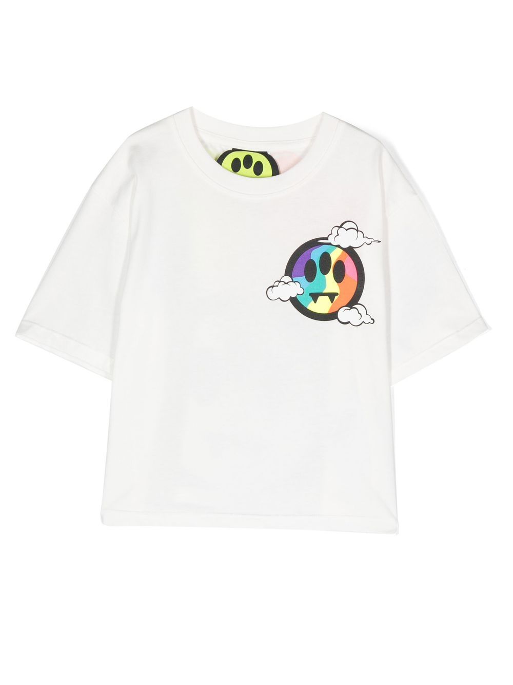 Barrow kids logo印花T恤 - 白色