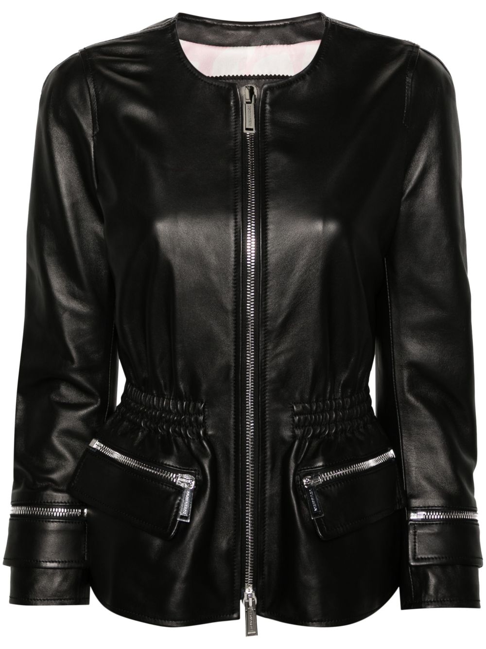 DSQUARED2 Proper 皮夹克 - 黑色