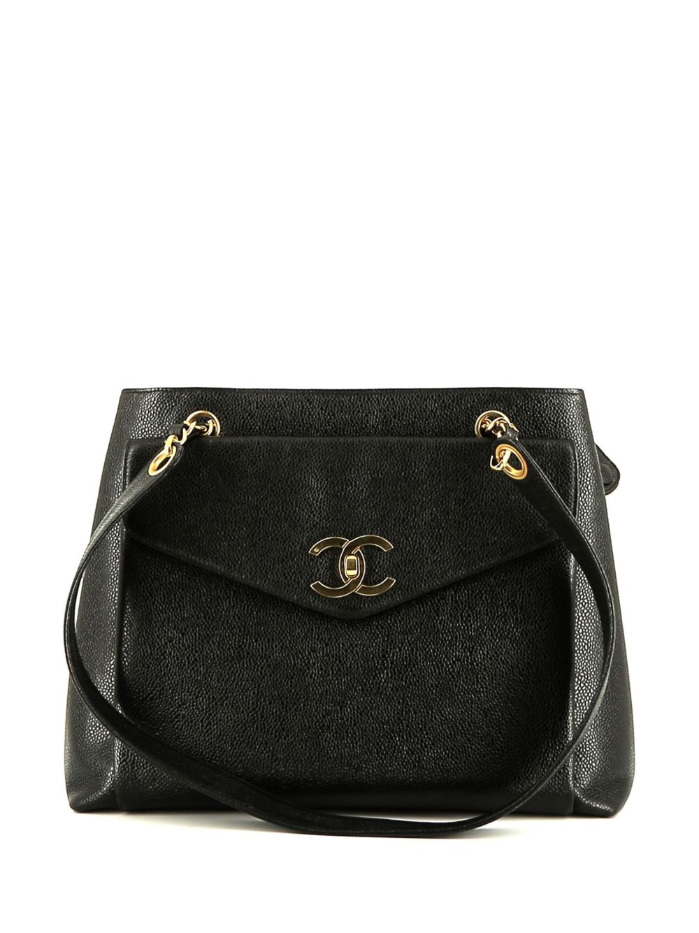 CHANEL Pre-Owned CC logo单肩包（2000年代典藏款） - 黑色