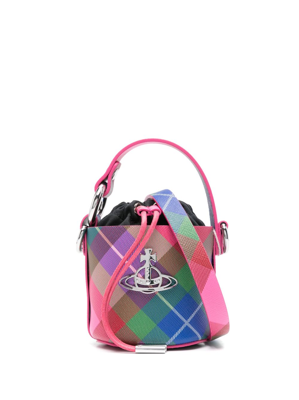 Vivienne Westwood Daisy Drawstring Bucket 迷你包 - 粉色