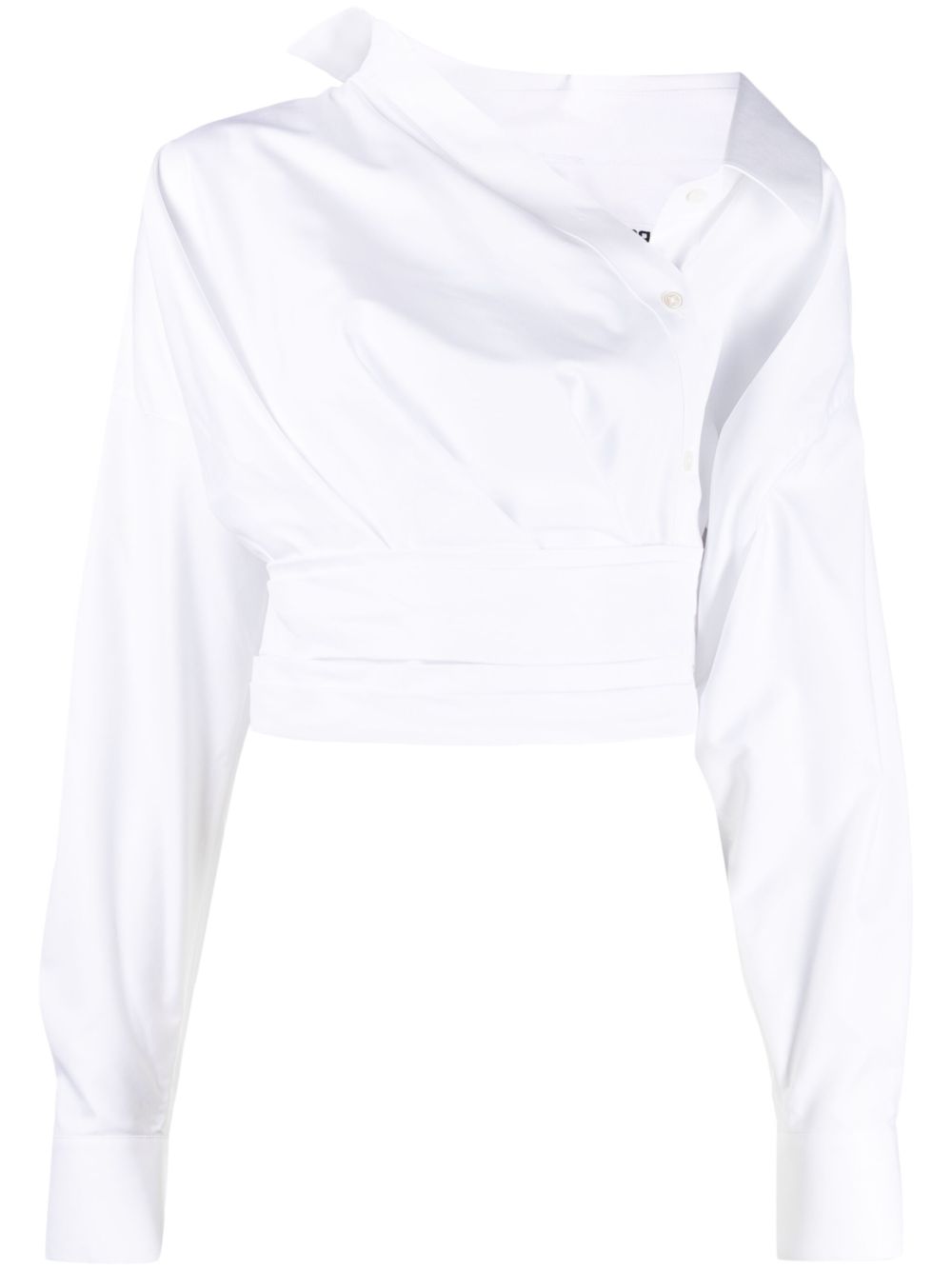 Alexander Wang 裹身式棉衬衫 - 白色