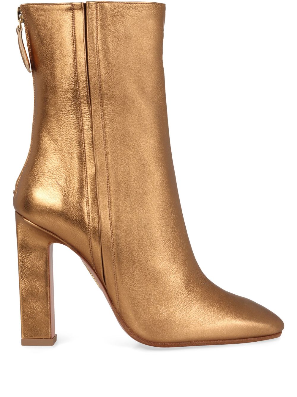 Aquazzura Joplin 高跟靴（11厘米） - 金色