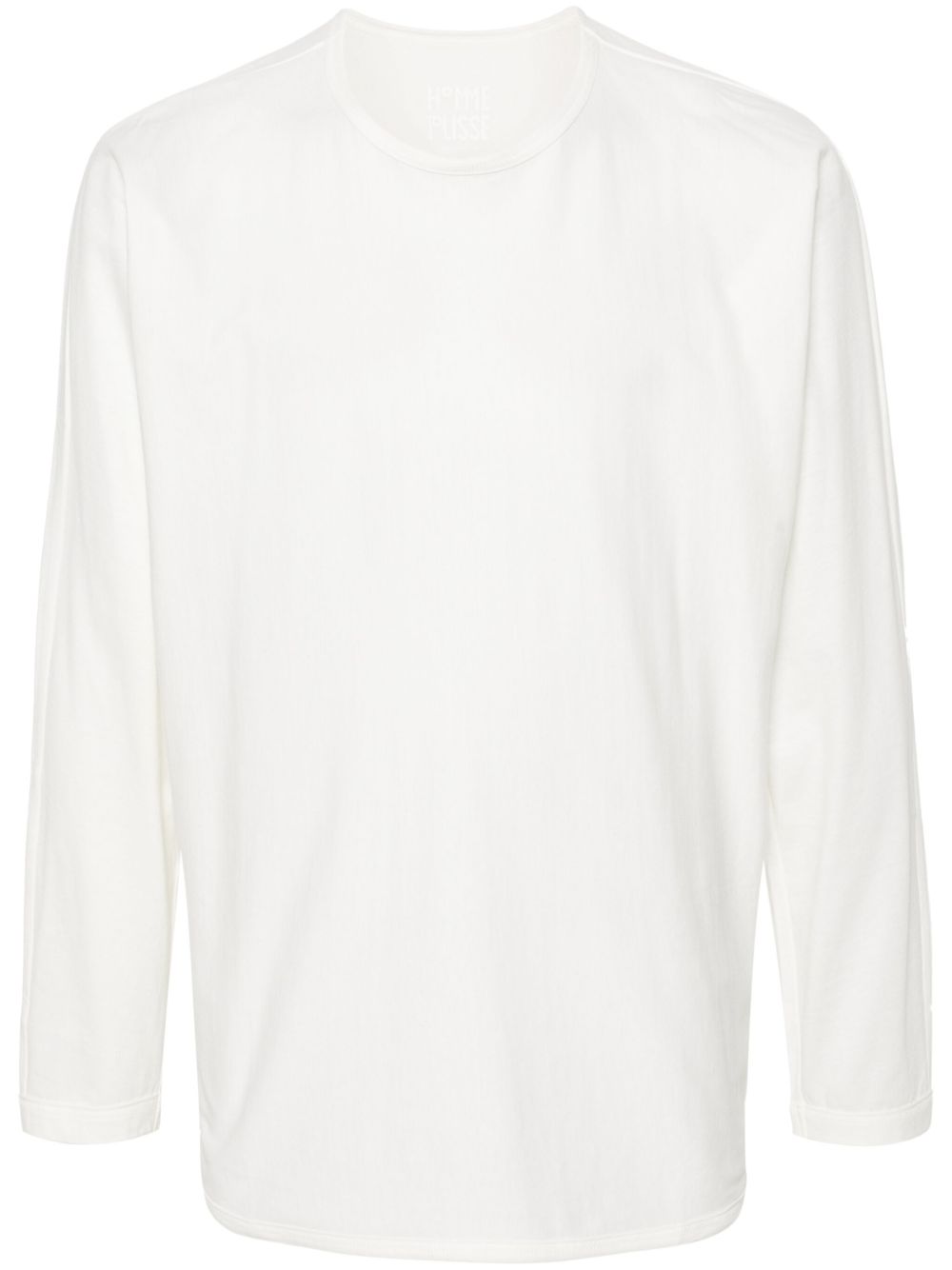 Homme Plissé Issey Miyake 长袖棉T恤 - 白色