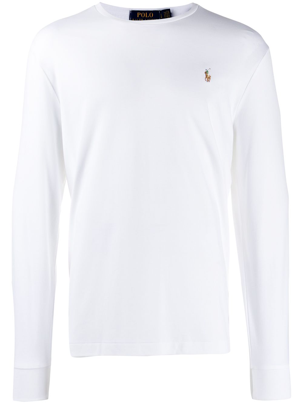 Polo Ralph Lauren 长袖logo刺绣T恤 - 白色