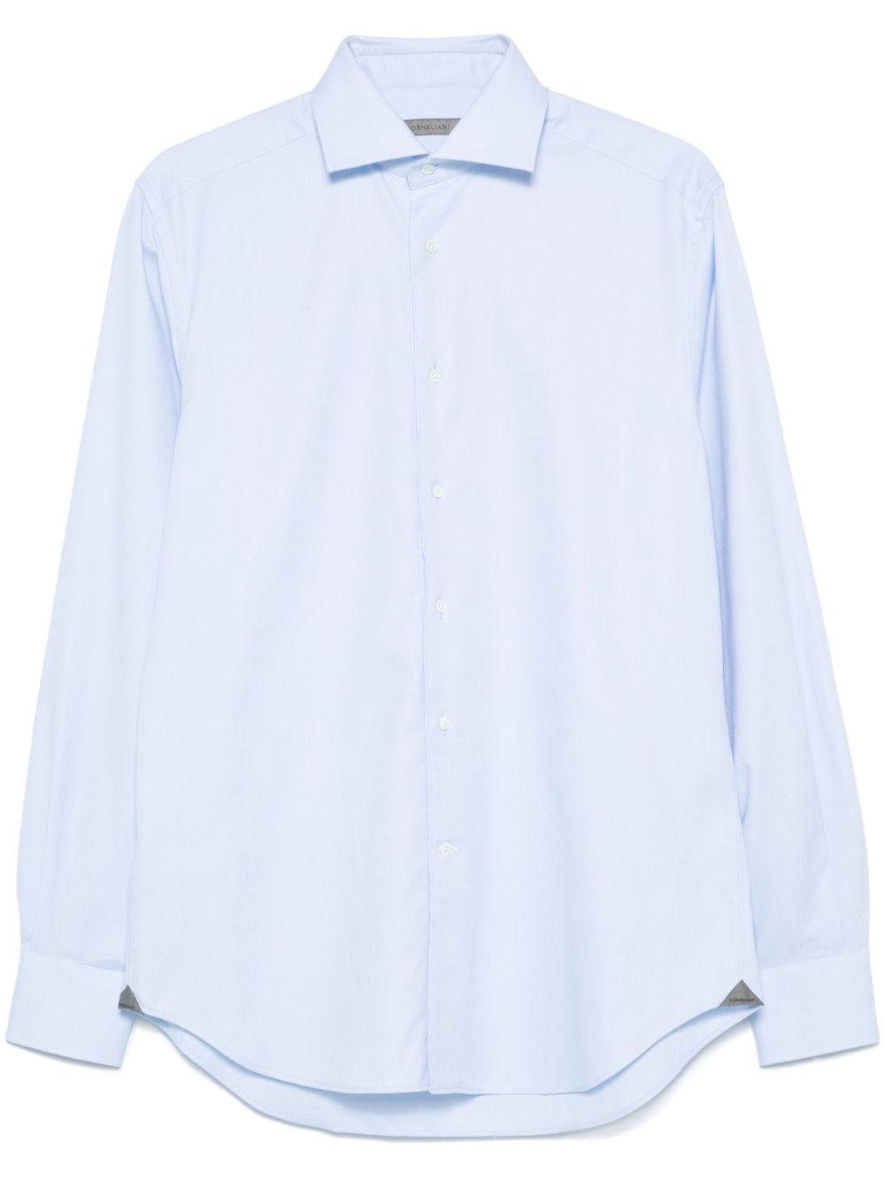 Corneliani 经典翻领衬衫 - 蓝色