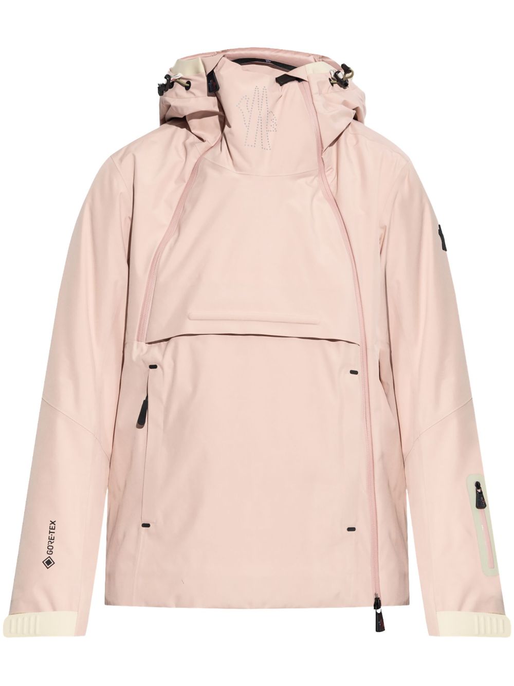 Moncler Grenoble 防水拉链滑雪夹克 - 粉色