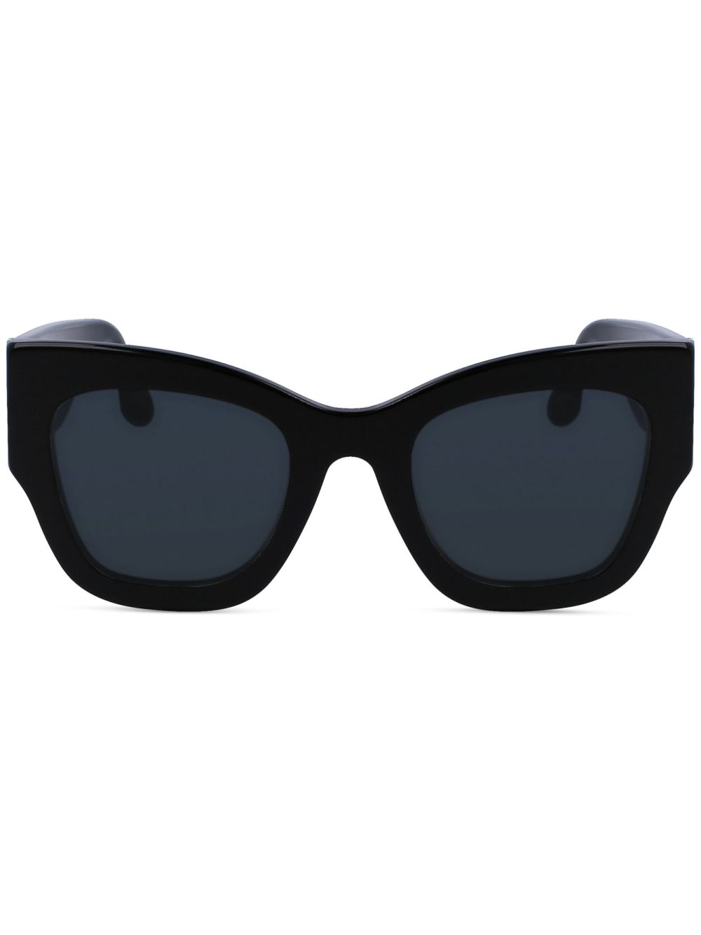 Victoria Beckham Eyewear 长方形框太阳眼镜 - 黑色