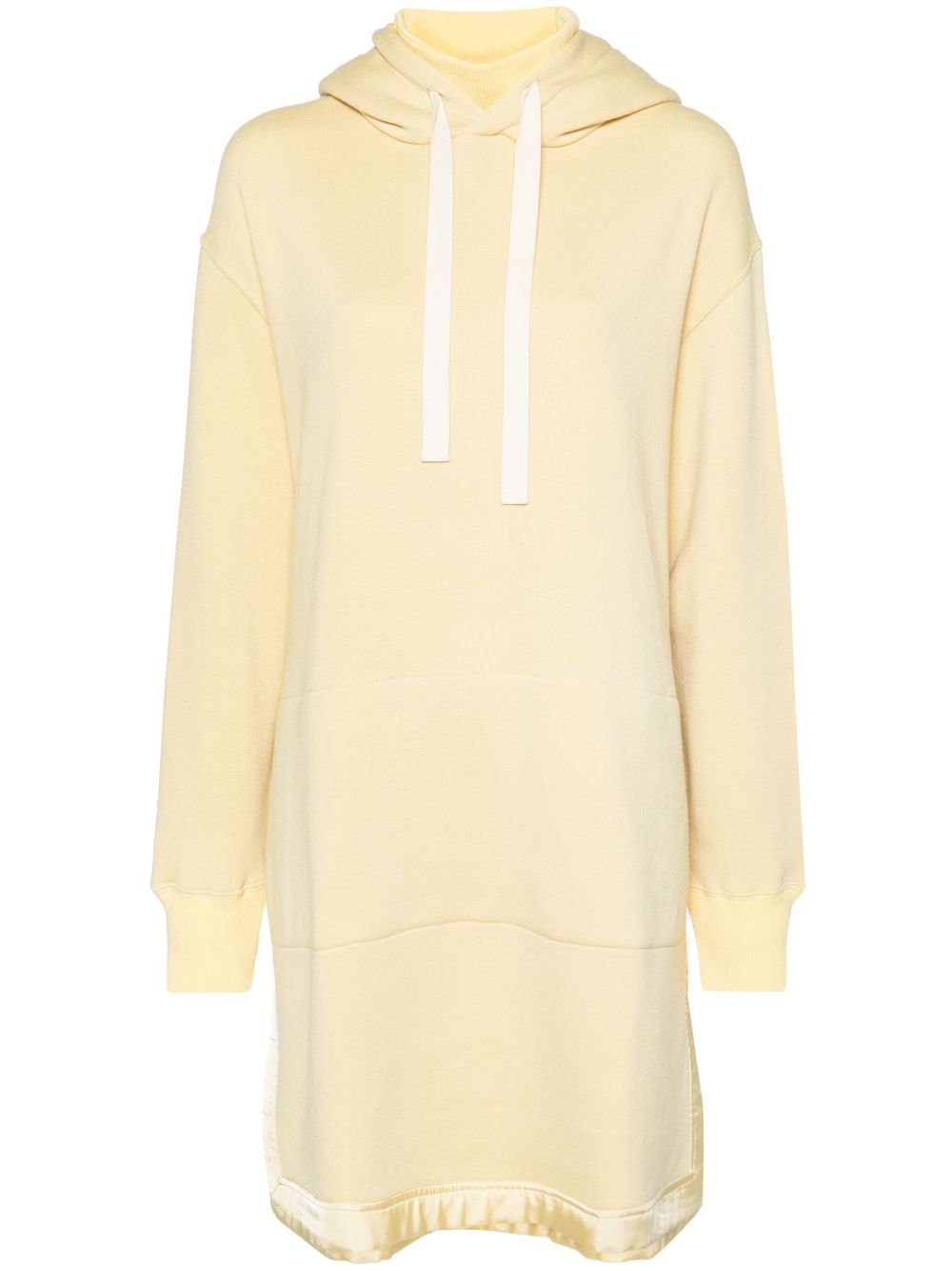 Jil Sander 侧开衩针织连帽衫 - 黄色