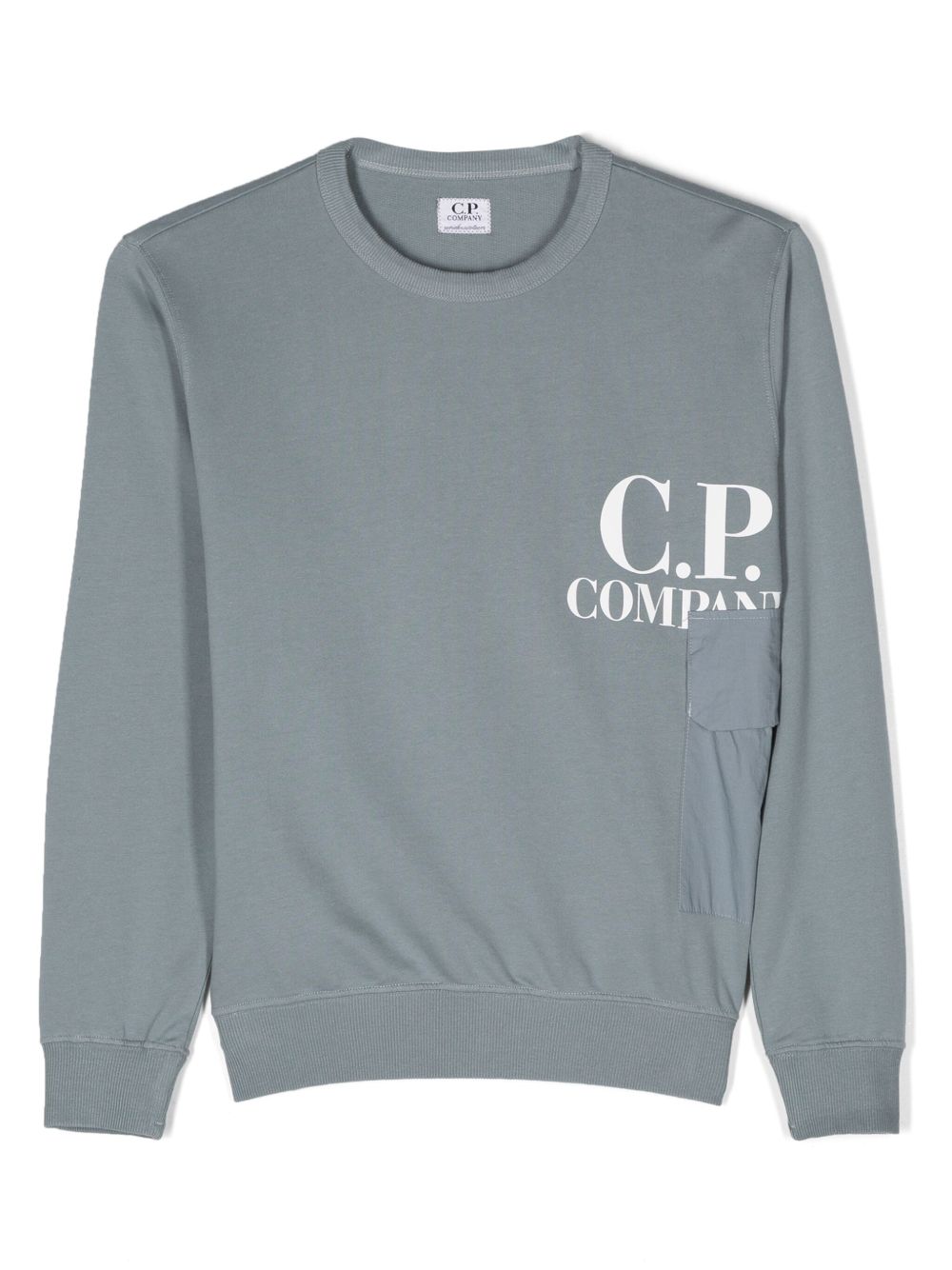 C.P. Company Kids logo印花卫衣 - 灰色