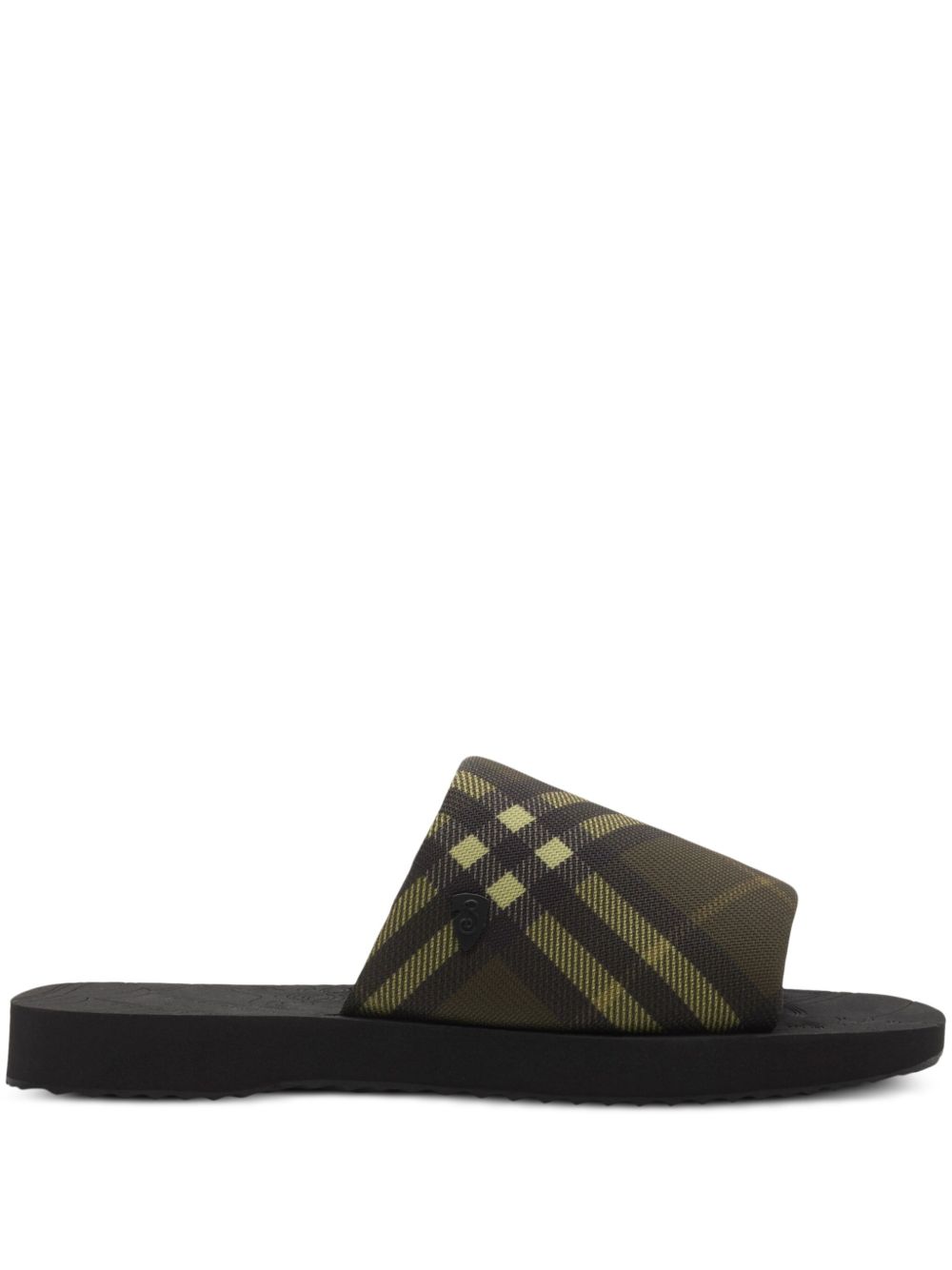Burberry Check Trek 拖鞋 - 绿色