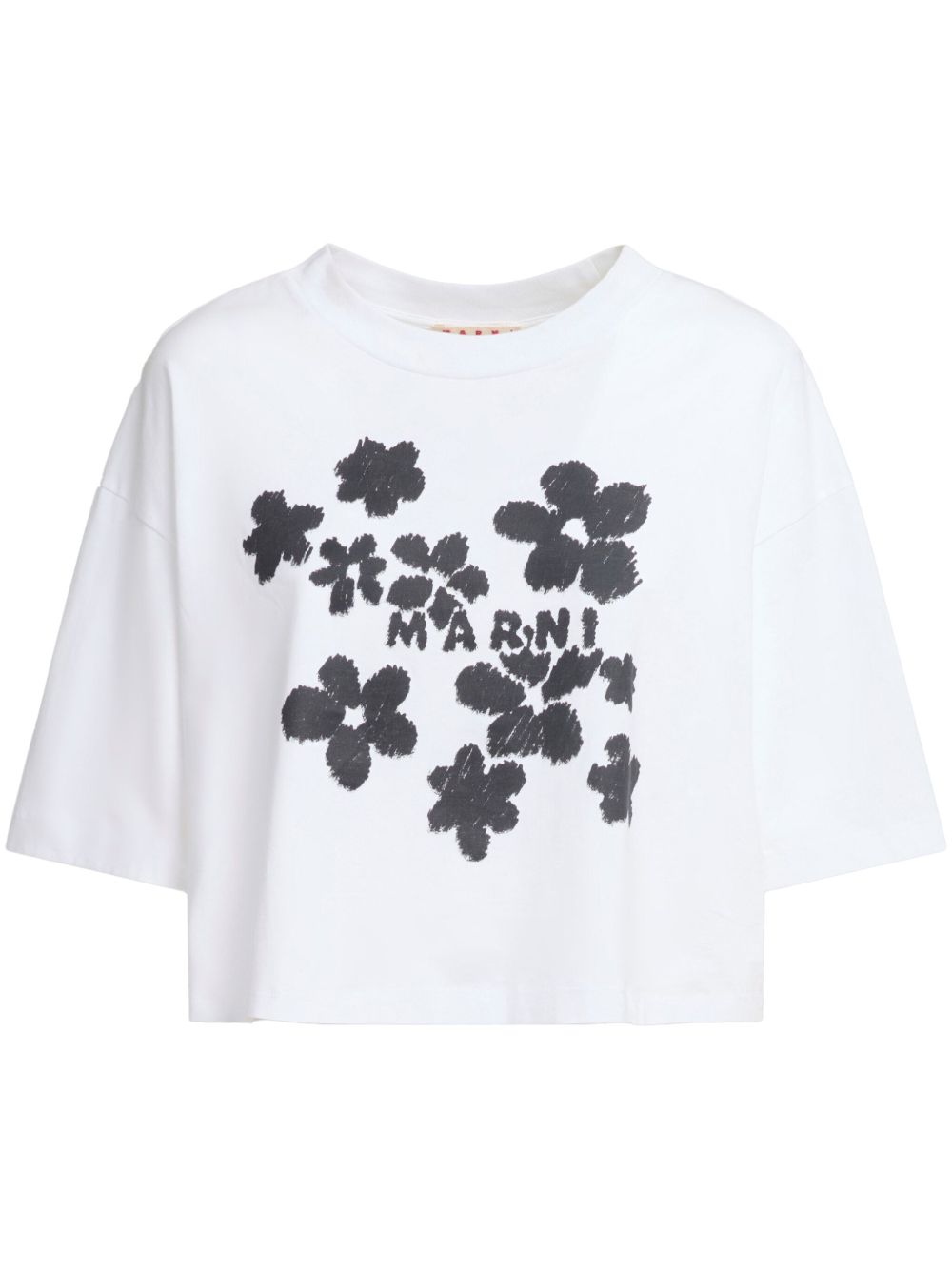 Marni 花卉印花T恤 - 白色