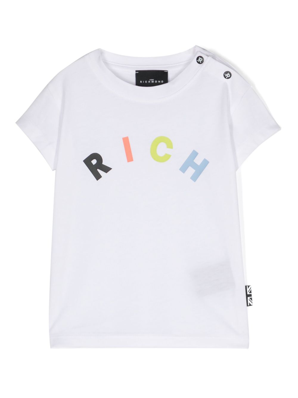 John Richmond Junior logo印花T恤 - 白色