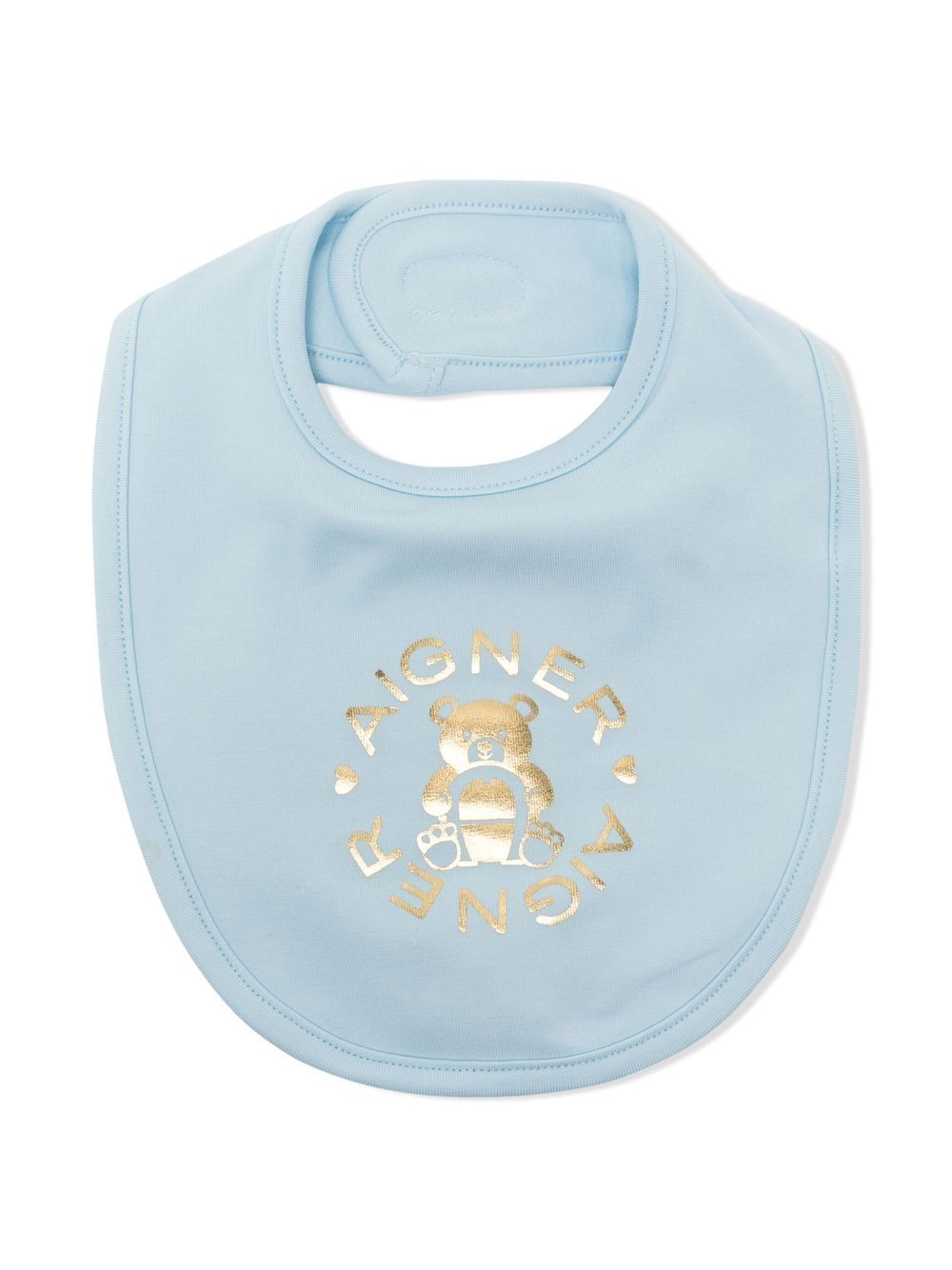 Aigner Kids logo印花围兜 - 蓝色