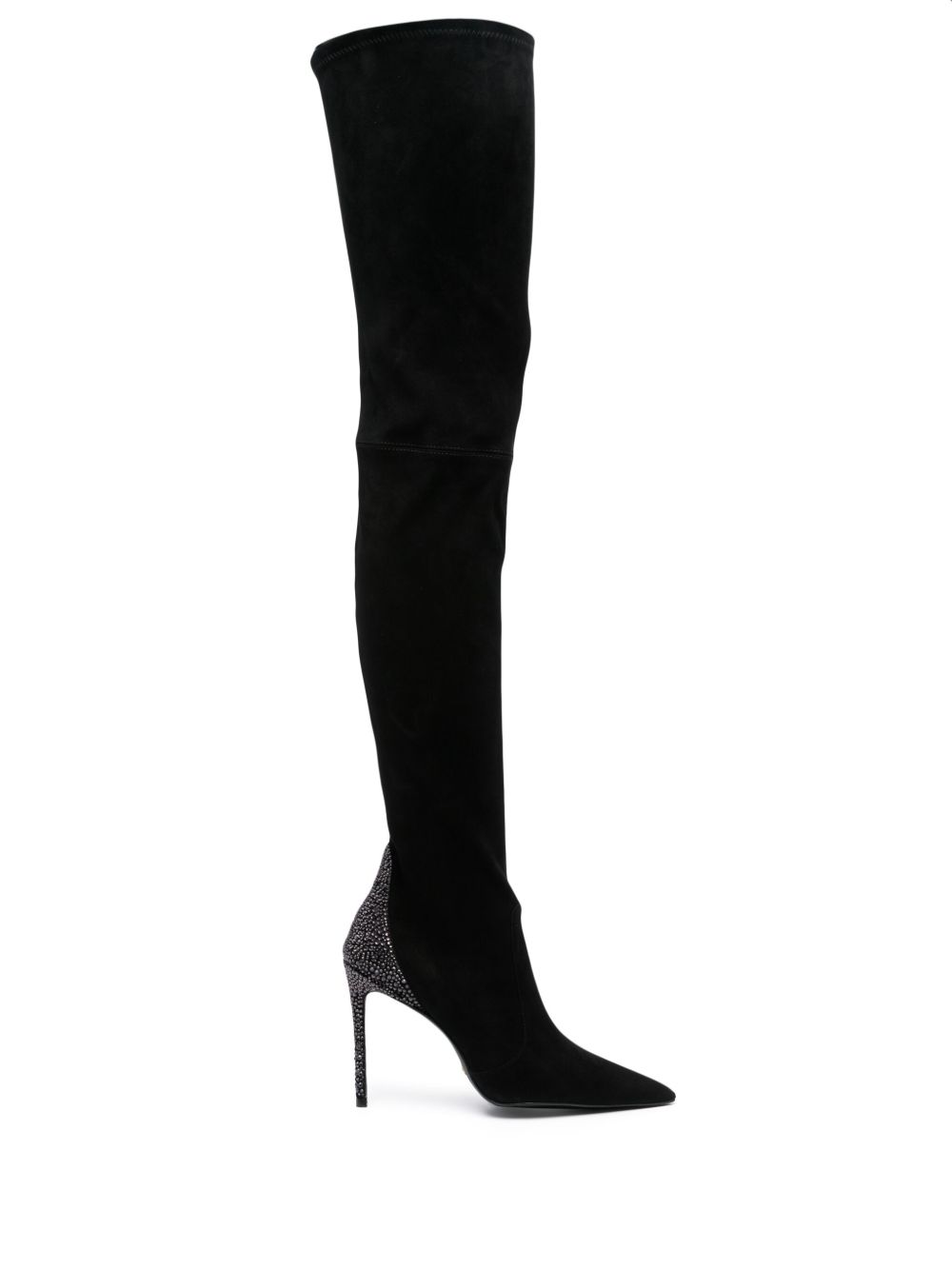 Stuart Weitzman Ultrastuart Royale 高跟靴 - 黑色