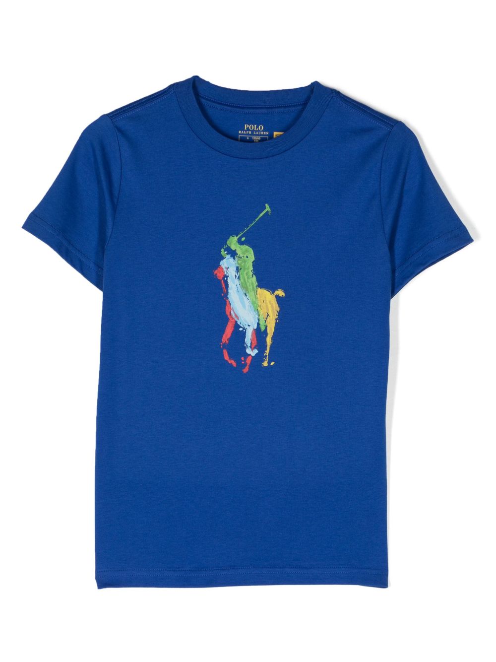 POLO RALPH LAUREN KIDS Big Pony 棉T恤 - 蓝色