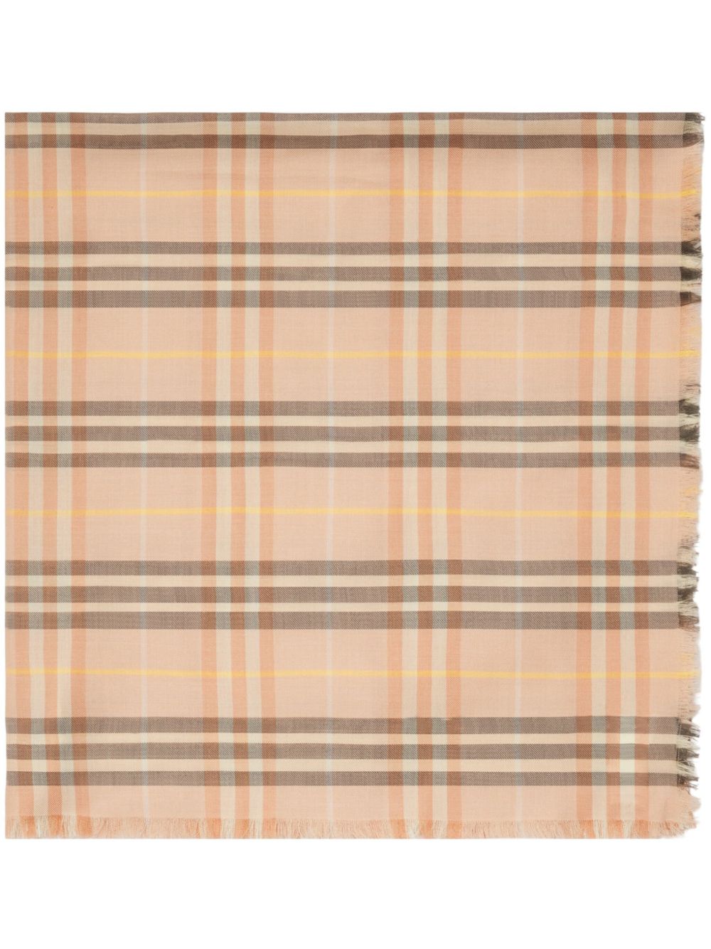 Burberry 格纹围巾 - 中性色