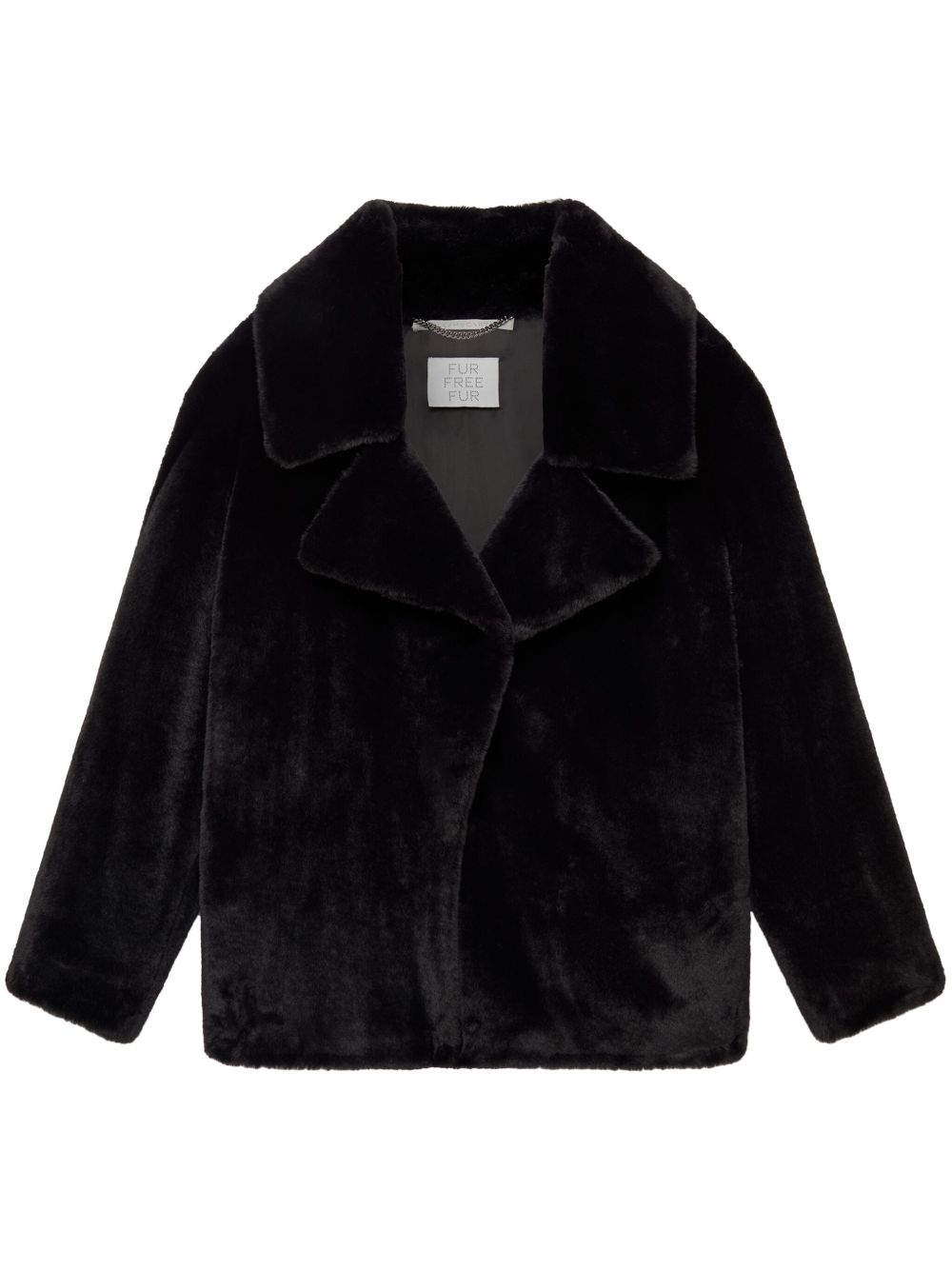 Stella McCartney Plush Teddy 人造皮草夹克 - 黑色