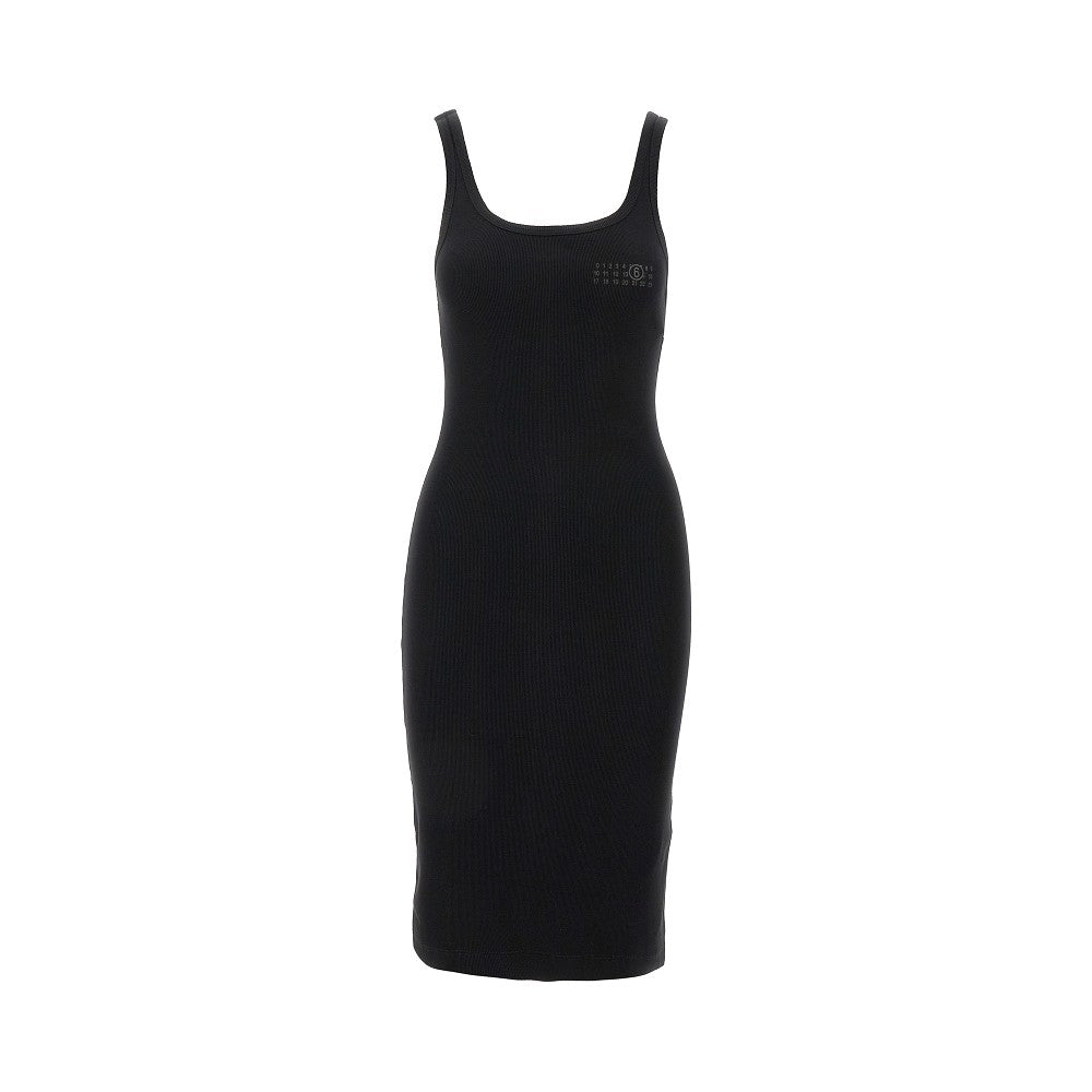 MM6 Ribbed jersey convertible dress Woman M