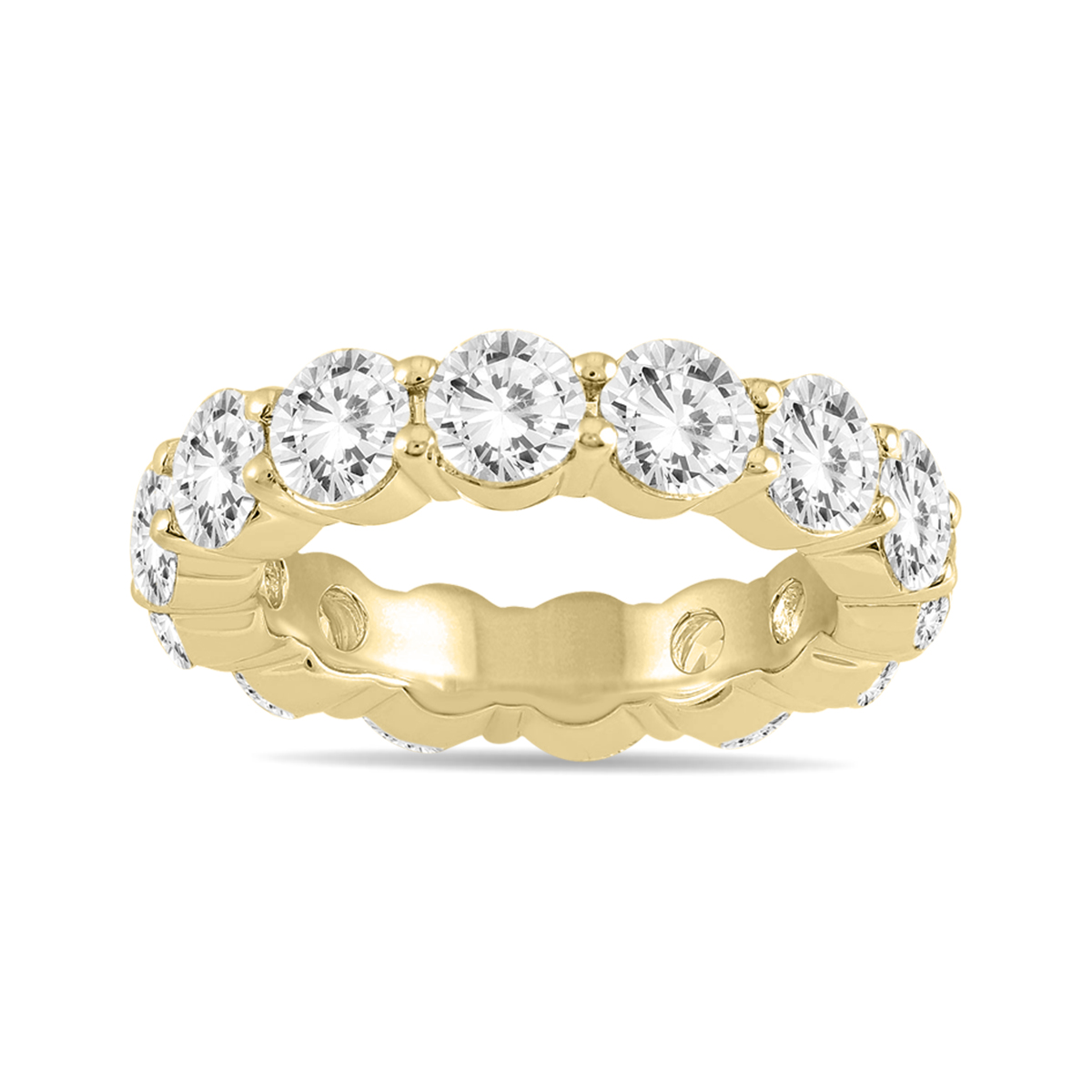 AGS Certified Diamond Eternity Band in 14K Yellow Gold (5.85 - 6.75 CTW)