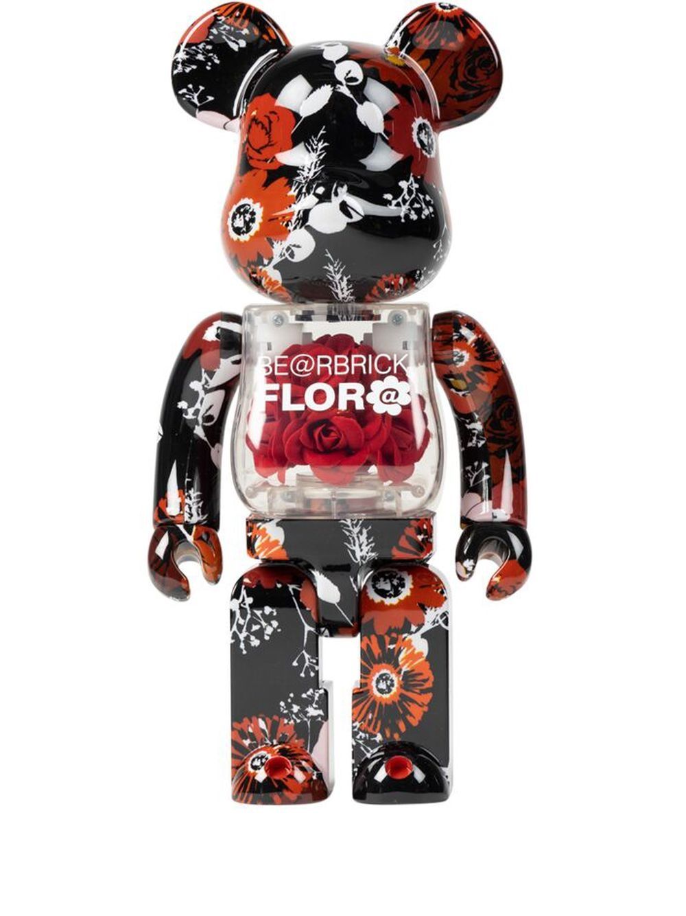 MEDICOM TOY x Mames Flor@ BE@RBRICK 400% 模型玩具 - 红色