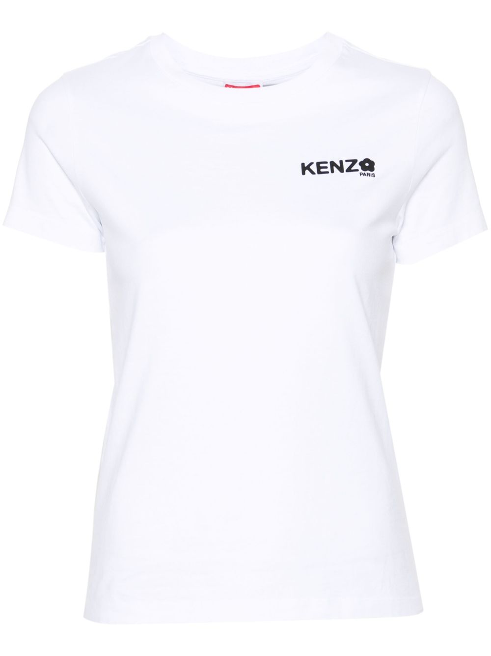 Kenzo logo印花棉T恤 - 白色