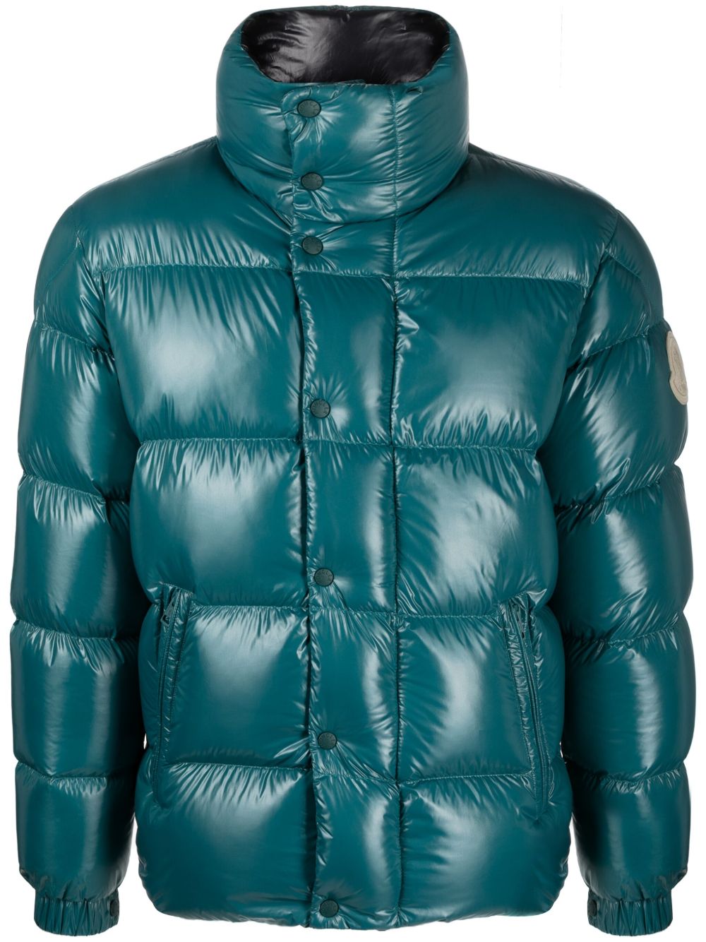 Moncler Dervox 绗缝羽绒夹克 - 蓝色