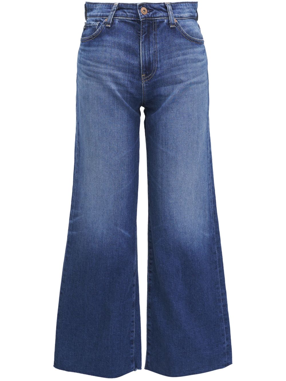 AG Jeans Saige 阔腿牛仔裤 - 蓝色