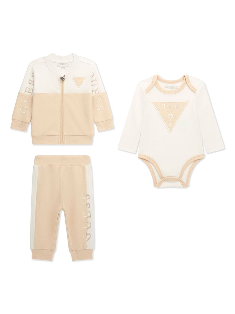 guess kids logo刺绣运动套装 - 中性色
