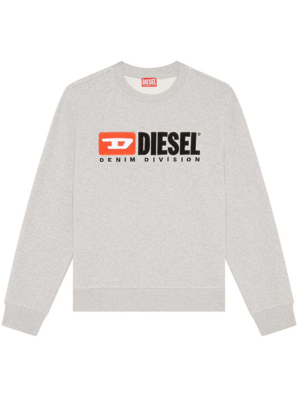 Diesel S-Ginn-Div logo贴花卫衣 - 灰色