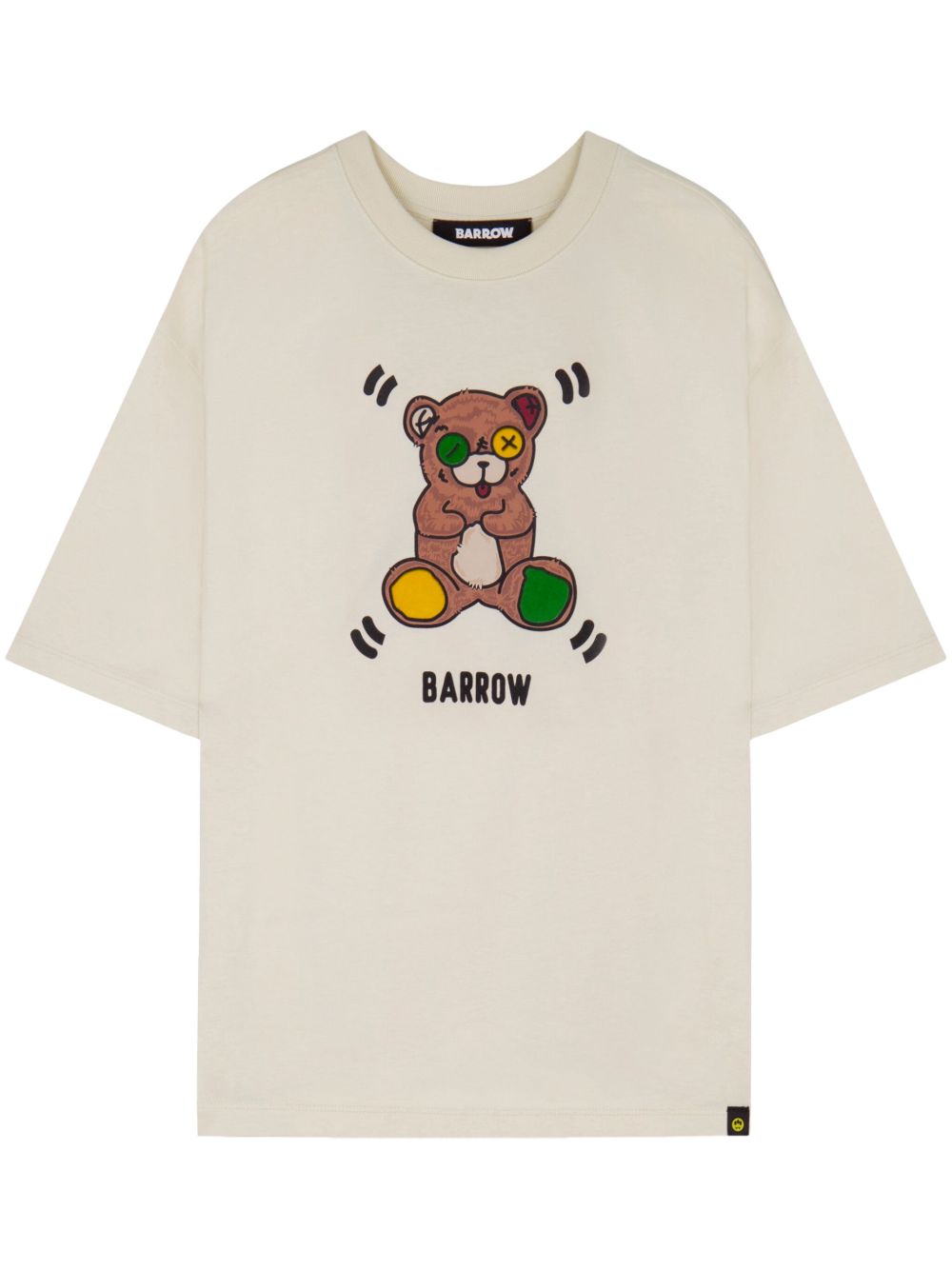 BARROW Teddy Bear 印花T恤 - 白色
