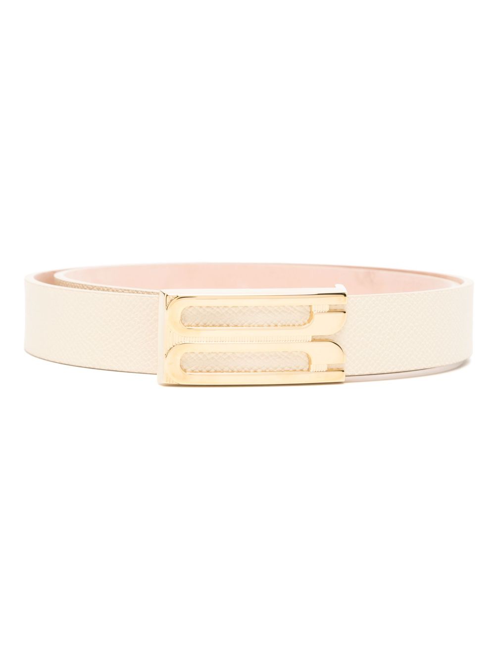 Victoria Beckham logo扣环腰带 - 白色